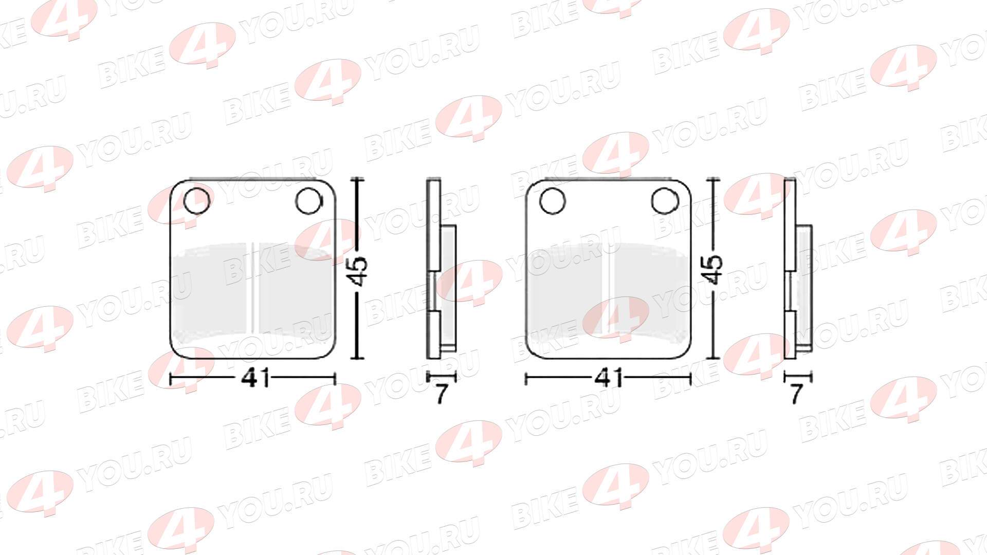 Колодки тормозные дисковые  №3 X-TECH (semi-metallic) полуметаллические