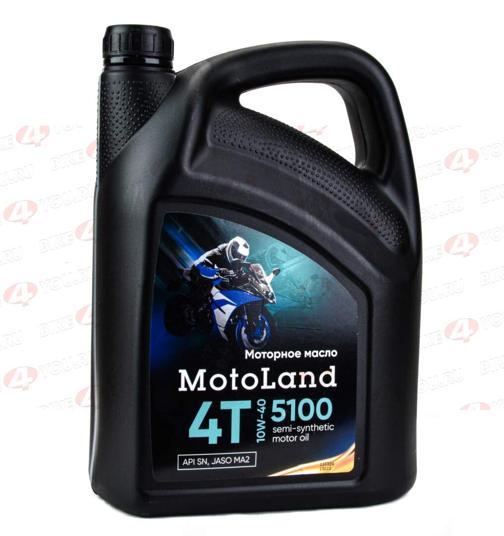 Масло моторное MOTOLAND Moto 5100 4T 10w40 4л